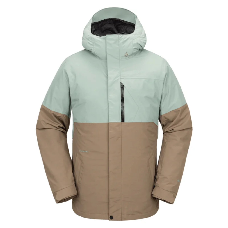 Men's Coats with Hidden PocketsVolcom Men's L Gore-tex Jacket 2025 Agave