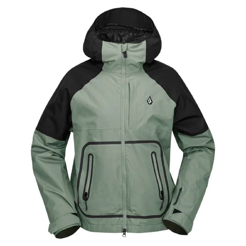 Men's Coats for Short MenVolcom Women's Revna 20K Shell Jacket 2025 Lichen Green