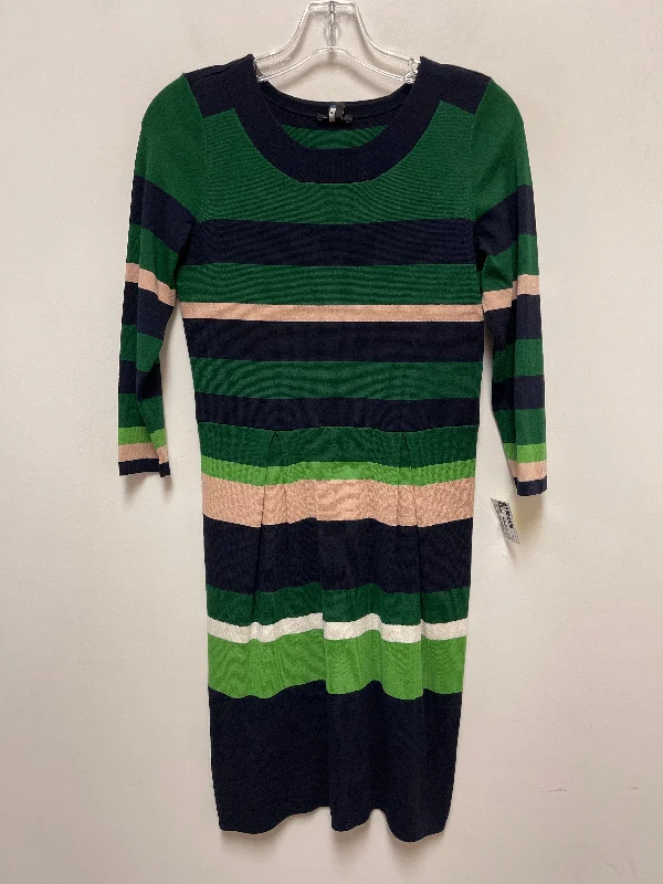 Peter Pan Collar DressDress Casual Short By Ann Taylor In Green, Size: Xs
