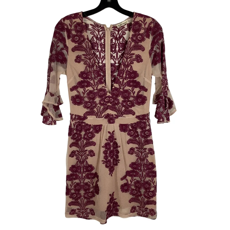 women's curve-hugging dressesDress Casual Short By For Love & Lemons In Purple, Size: L (fits smaller)