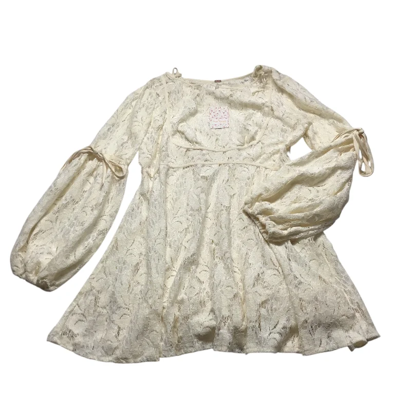 women's stylish dressesDress Casual Short By Free People In Cream, Size: L