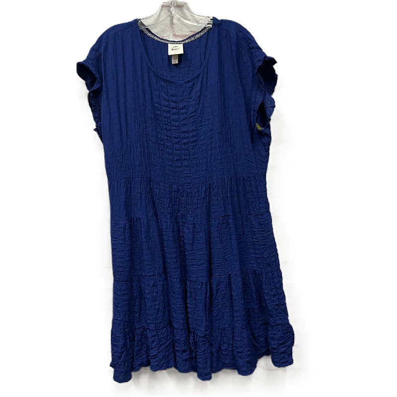 Formal DressDress Casual Short By Knox Rose In Blue, Size: L