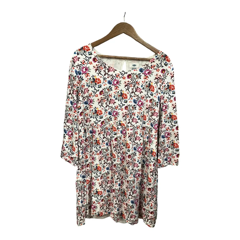 Off-The-Shoulder DressDress Casual Short By Old Navy In Floral Print, Size: Xl