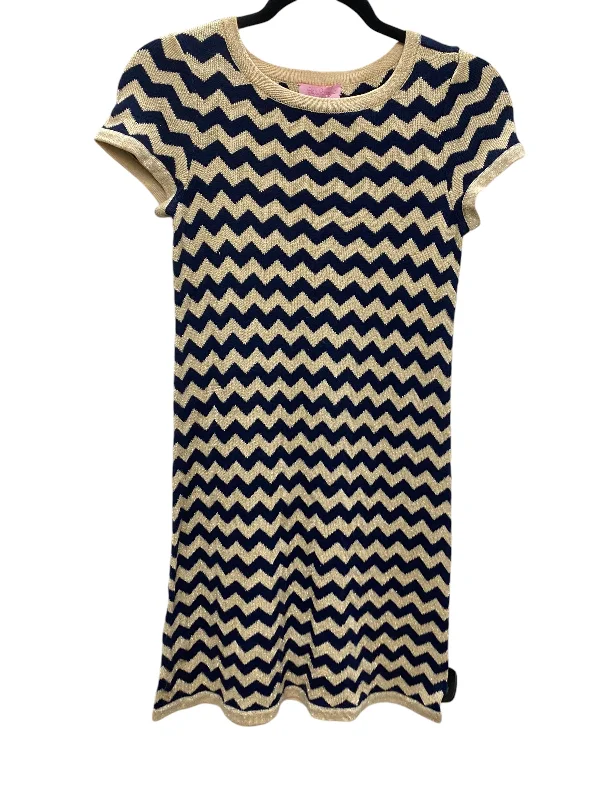 women's silk dressesDress Sweater By Lilly Pulitzer In Blue & Gold, Size: S