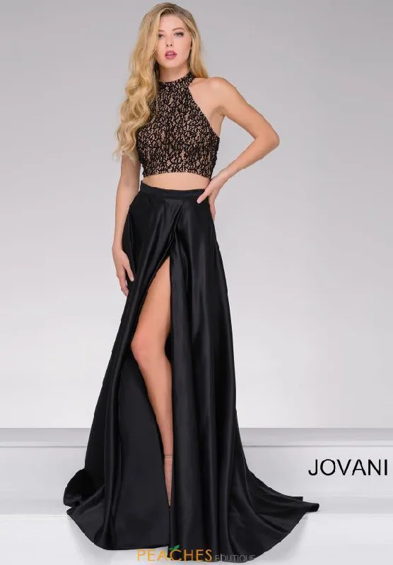 Metallic DressJovani 41499 Sexy Two Piece Dress