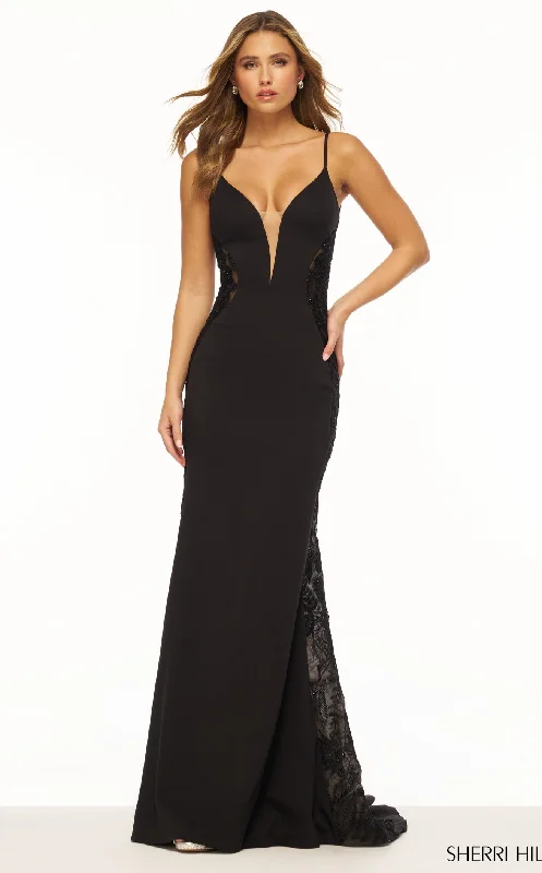 Crepe DressSherri Hill 56352CL Dress